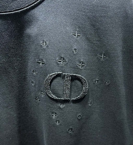 ディオールコピー新しい米粒刺繍Tシャツ