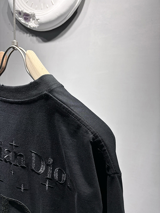 ディオールコピー新しい米粒刺繍Tシャツ