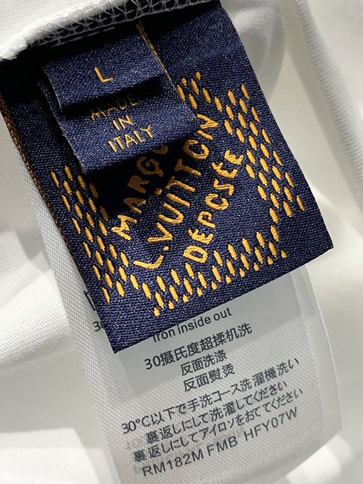 ルイヴィトン新しいインクジェット刺繍Tシャツ