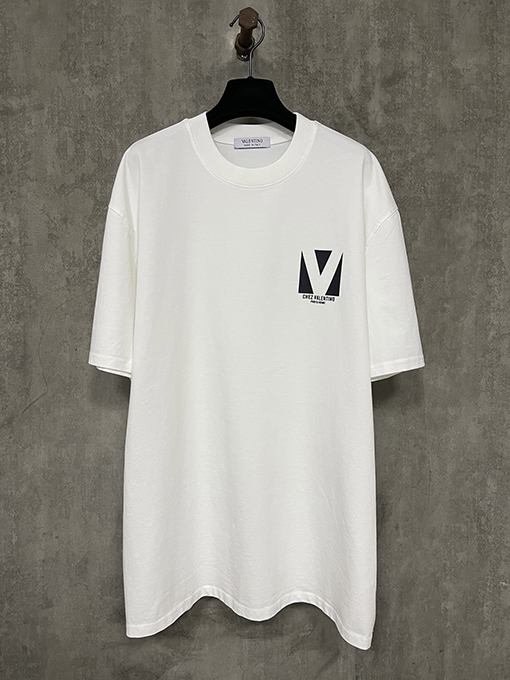 ヴァレンティノ25ssロゴアルファベットプリント半袖Tシャツ
