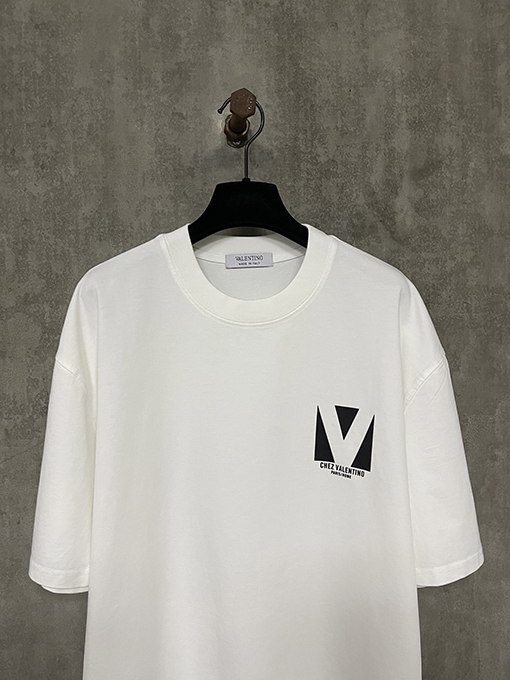 ヴァレンティノ25ssロゴアルファベットプリント半袖Tシャツ