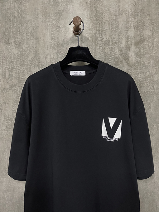 ヴァレンティノ25ssロゴアルファベットプリント半袖Tシャツ
