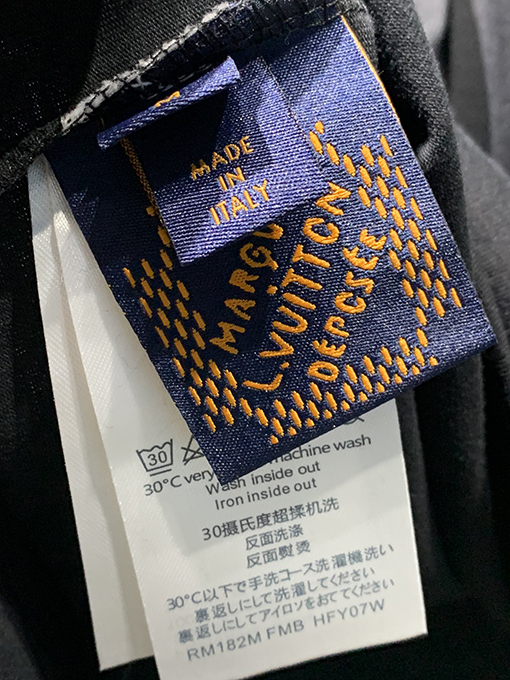 ルイヴィトン新しいロゴの刺繍Tシャツ