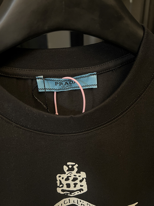 プラダアルファベットクラウン半袖Tシャツ