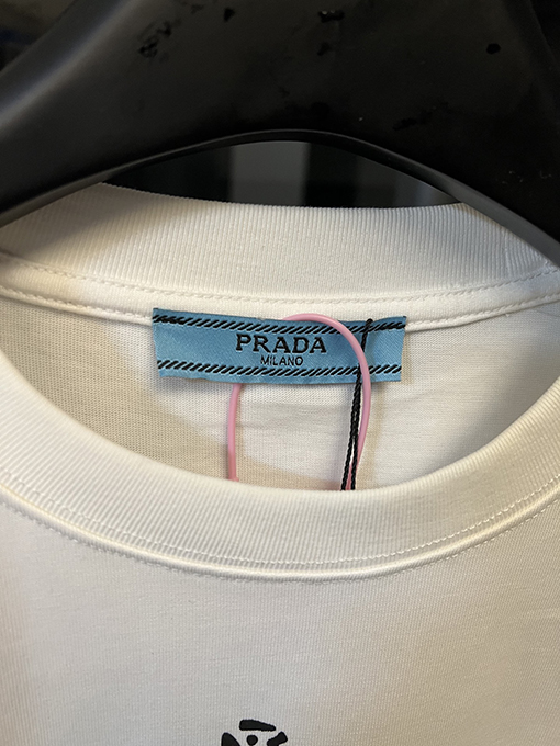 プラダアルファベットクラウン半袖Tシャツ