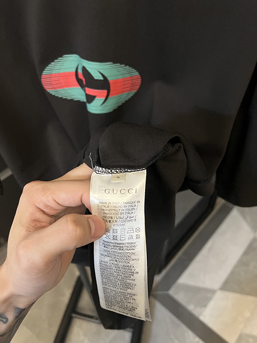 グッチダブルGプリントの半袖シャツ