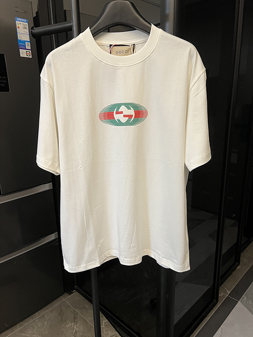 グッチダブルGプリントの半袖シャツ