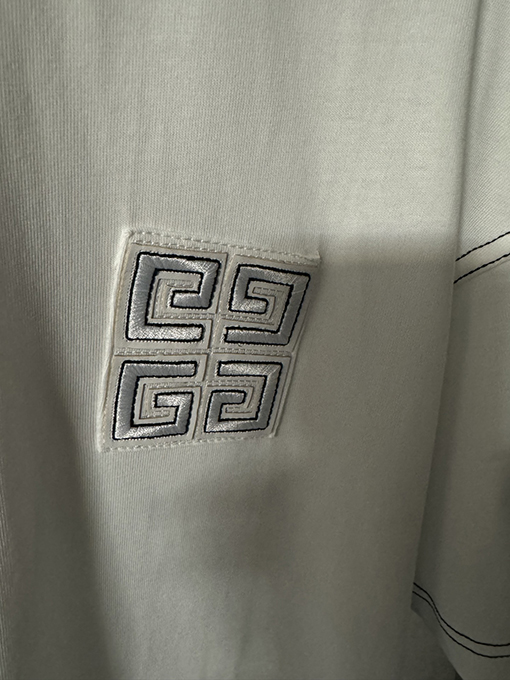 ジバンシイスーパーコピー胸の4G刺繍半袖シャツ