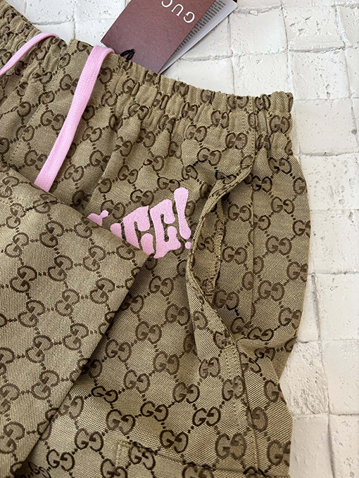 グッチ新しいジャカードコットンカジュアルビーチパンツ