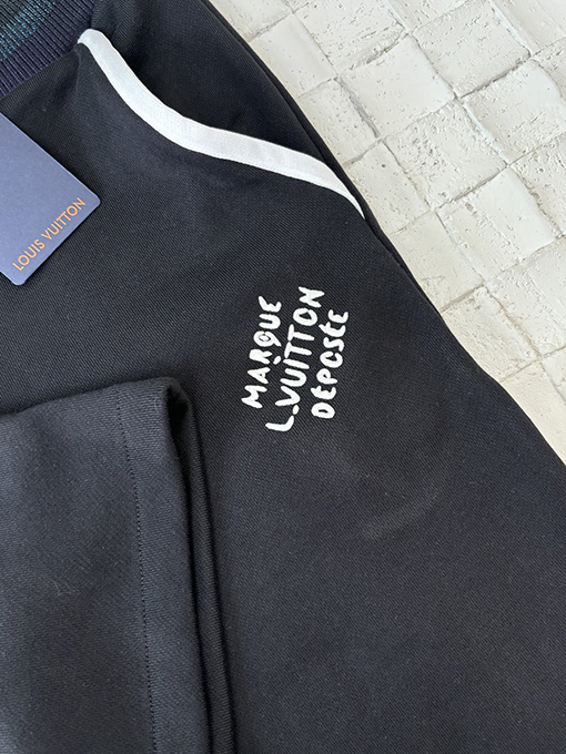 ルイヴィトン新しいロゴ刺繍パンツ