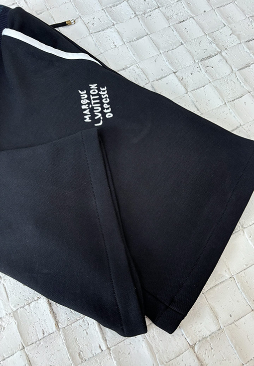 ルイヴィトン新しいロゴ刺繍パンツ
