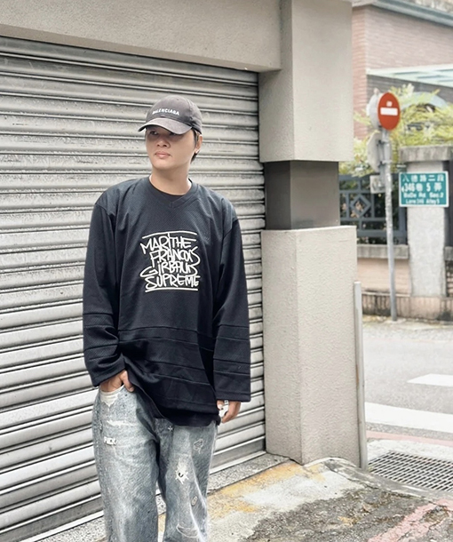 シュプリームコピー Supreme Marithé Fran?ois Girbaudコラボ胸刺繍ロゴゆったりメッシュアメリカントレンドジャージ