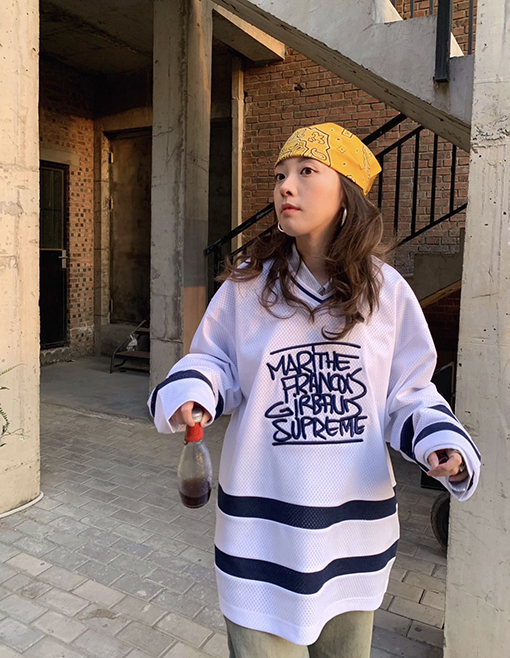 シュプリームコピー Supreme Marithé Fran?ois Girbaudコラボ胸刺繍ロゴゆったりメッシュアメリカントレンドジャージ