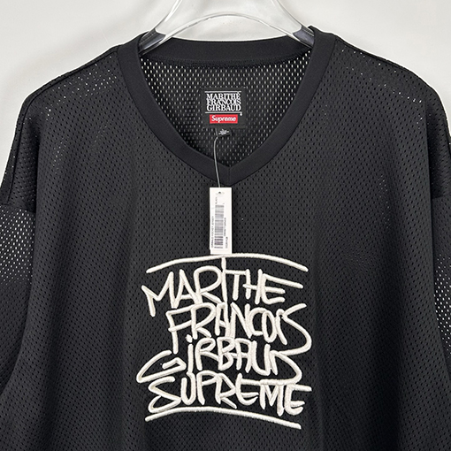 シュプリームコピー Supreme Marithé Fran?ois Girbaudコラボ胸刺繍ロゴゆったりメッシュアメリカントレンドジャージ