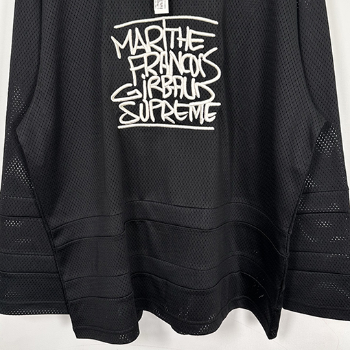 シュプリームコピー Supreme Marithé Fran?ois Girbaudコラボ胸刺繍ロゴゆったりメッシュアメリカントレンドジャージ
