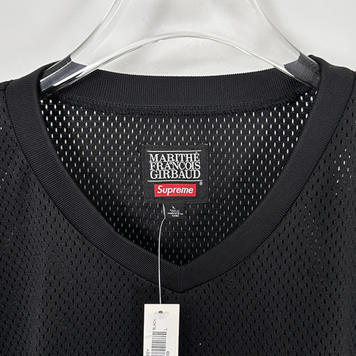 シュプリームコピー Supreme Marithé Fran?ois Girbaudコラボ胸刺繍ロゴゆったりメッシュアメリカントレンドジャージ