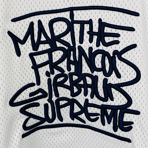 シュプリームコピー Supreme Marithé Fran?ois Girbaudコラボ胸刺繍ロゴゆったりメッシュアメリカントレンドジャージ