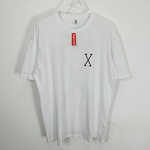 シュプリームコピー SUPREME X 40 ACRES コラボコレクションSS25 SPIKE TEEバックXレター半袖シャツ