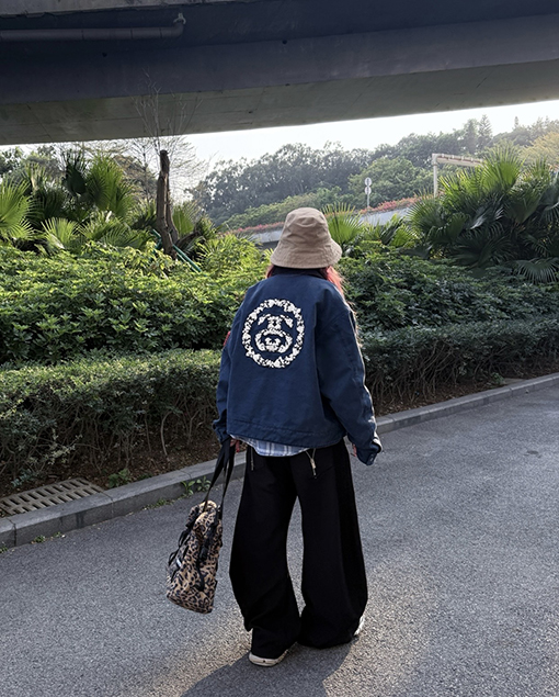 STUSSY X DENIM TEARSコラボコレクションCANVAS JACKETジッパー付きワークジャケット
