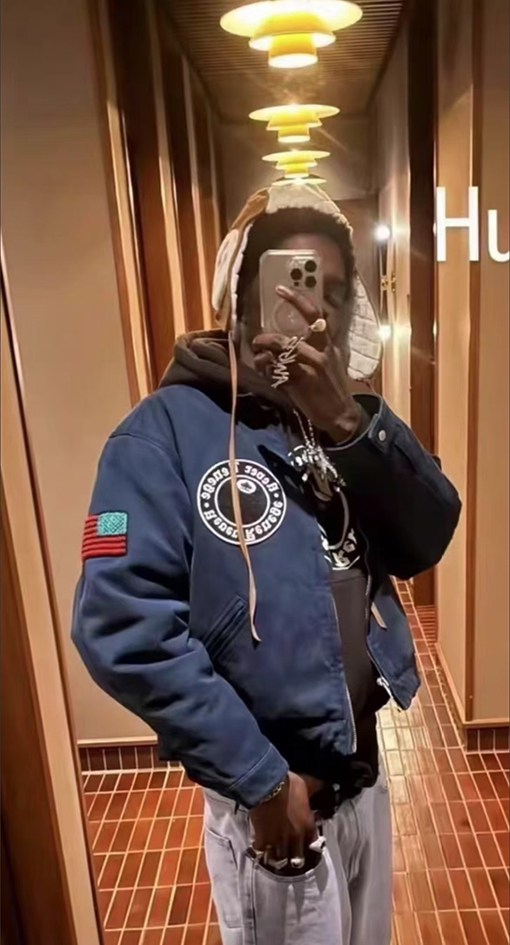 STUSSY X DENIM TEARSコラボコレクションCANVAS JACKETジッパー付きワークジャケット
