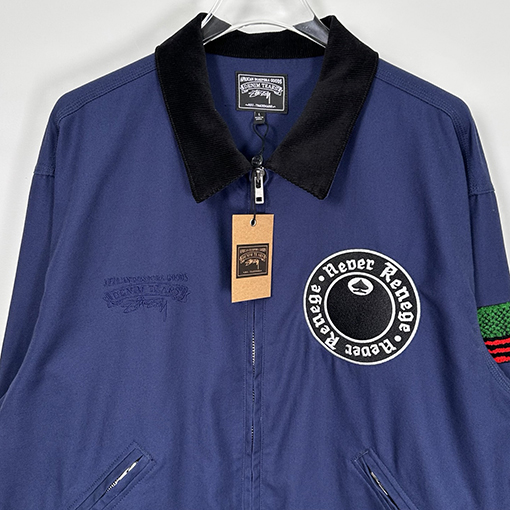 STUSSY X DENIM TEARSコラボコレクションCANVAS JACKETジッパー付きワークジャケット