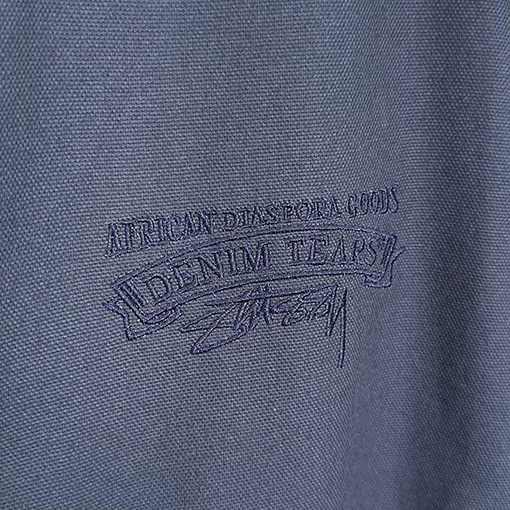 STUSSY X DENIM TEARSコラボコレクションCANVAS JACKETジッパー付きワークジャケット