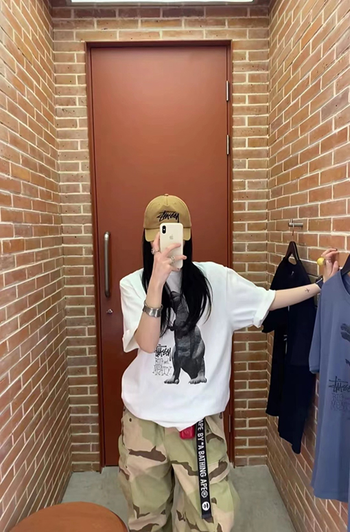 STUSSY SS25 BIG MEATY TEE PIGMENT DYED ティラノサウルスTシャツ