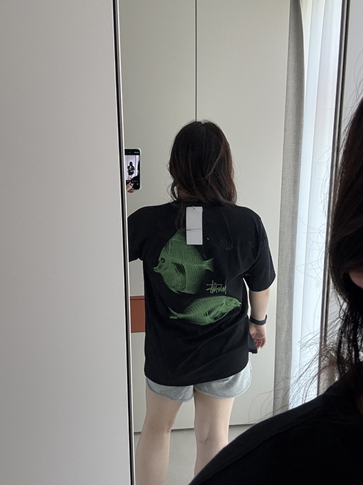 STUSSY SS25 X-RAY FISHIN TEE フィッシュボーンTシャツ