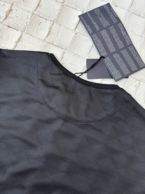 プラダ25Ss新しいクラシックロゴ三角ダークストライプ半袖Tシャツ