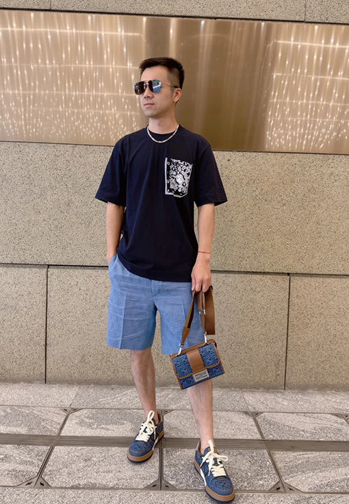 フェンディポケットプリント半袖Tシャツ