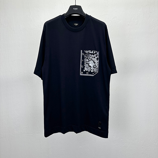 フェンディポケットプリント半袖Tシャツ