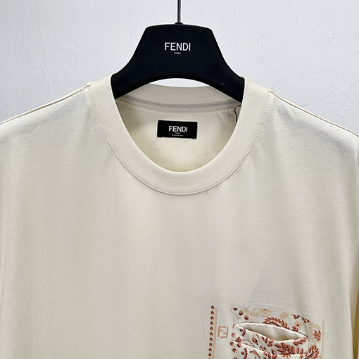フェンディポケットプリント半袖Tシャツ