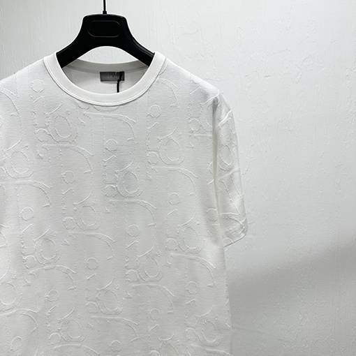 ディオールトリミングジャカード半袖Tシャツ
