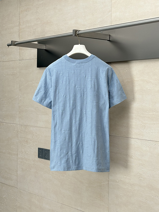 ディオール25SS新しいカット糸ジャカードラウンドネック半袖Tシャツ