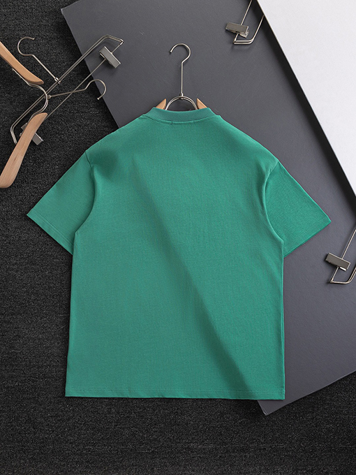 プラダ胸に空いた文字トーテム刺繍半袖Tシャツ