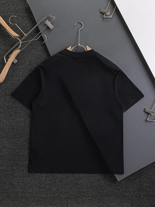 バーバリースーパーコピーロゴ刺繍半袖Tシャツ