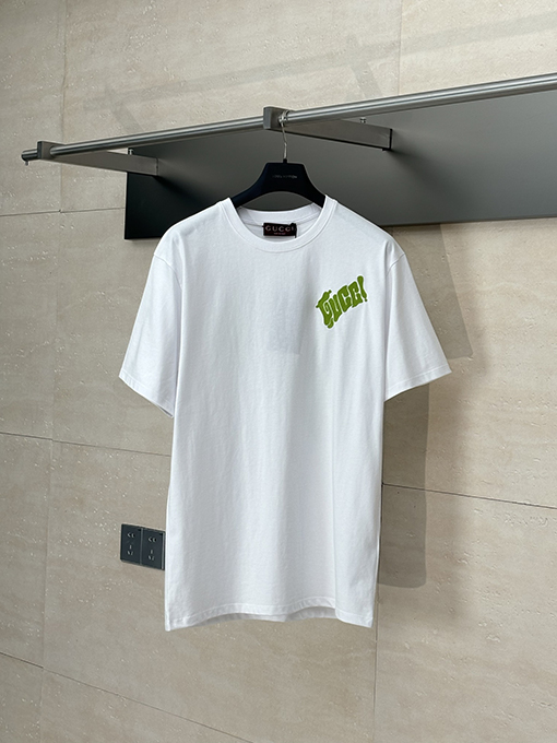 グッチスーパーコピー文字刺繍半袖Tシャツ