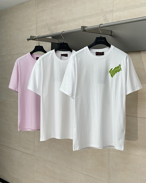 グッチスーパーコピー文字刺繍半袖Tシャツ