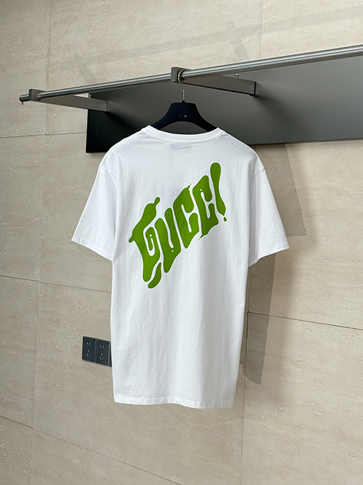 グッチスーパーコピー文字刺繍半袖Tシャツ