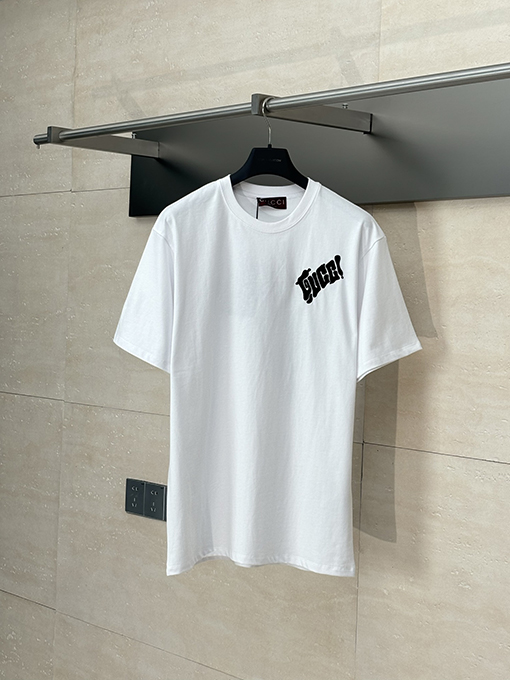 グッチスーパーコピー文字刺繍半袖Tシャツ