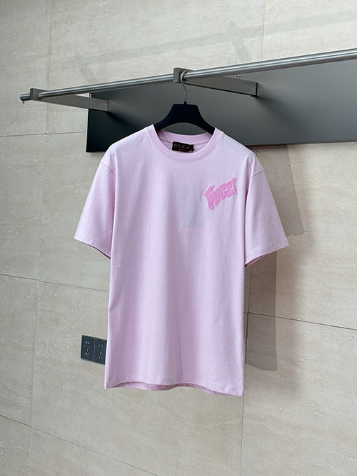 グッチスーパーコピー文字刺繍半袖Tシャツ