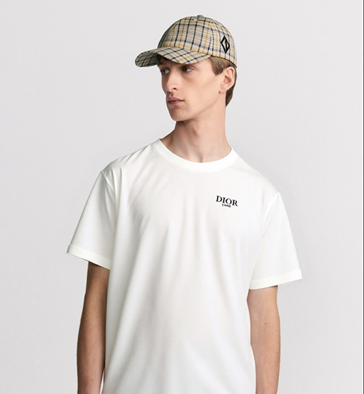ディオール新しい色のロゴ半袖Tシャツ