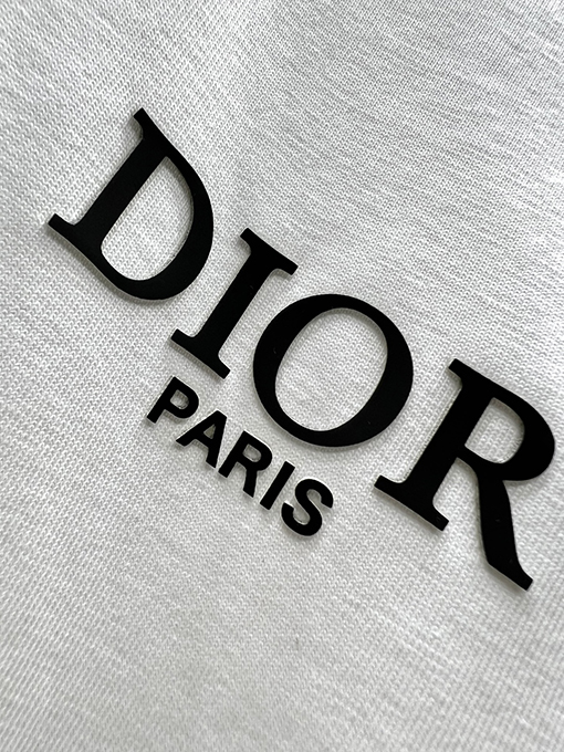 ディオール新しい色のロゴ半袖Tシャツ