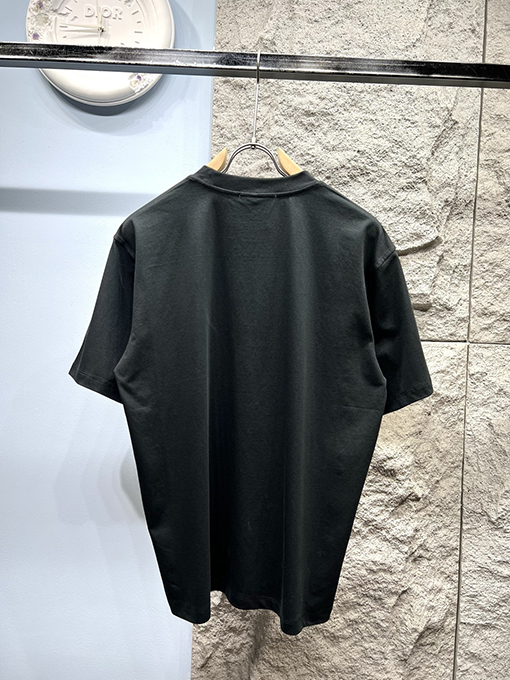 ディオール新しい色のロゴ半袖Tシャツ