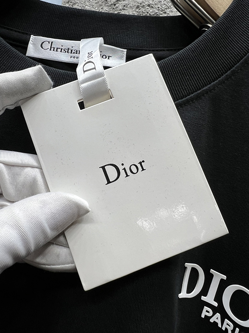 ディオール新しい色のロゴ半袖Tシャツ