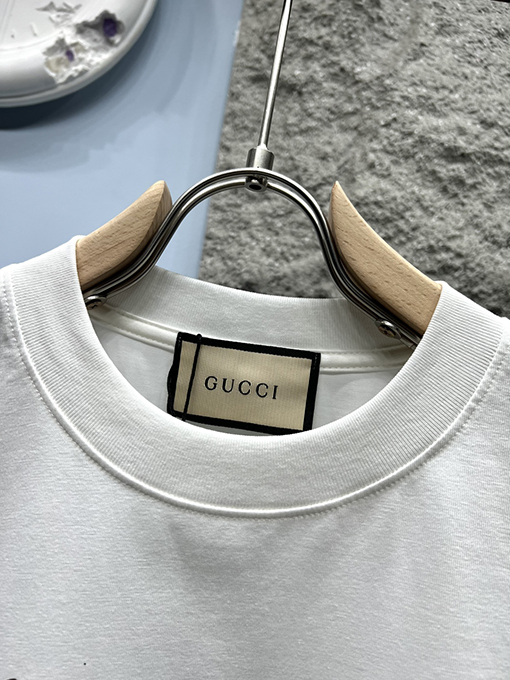 グッチXバレンシアガコラボコレクションサイン入りプリント半袖Tシャツ