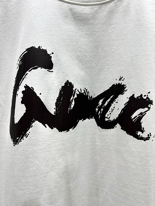 グッチXバレンシアガコラボコレクションサイン入りプリント半袖Tシャツ