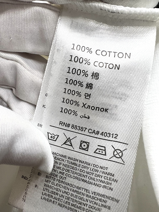 グッチXバレンシアガコラボコレクションサイン入りプリント半袖Tシャツ