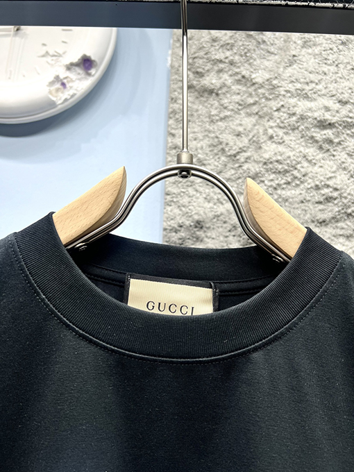 グッチXバレンシアガコラボコレクションサイン入りプリント半袖Tシャツ