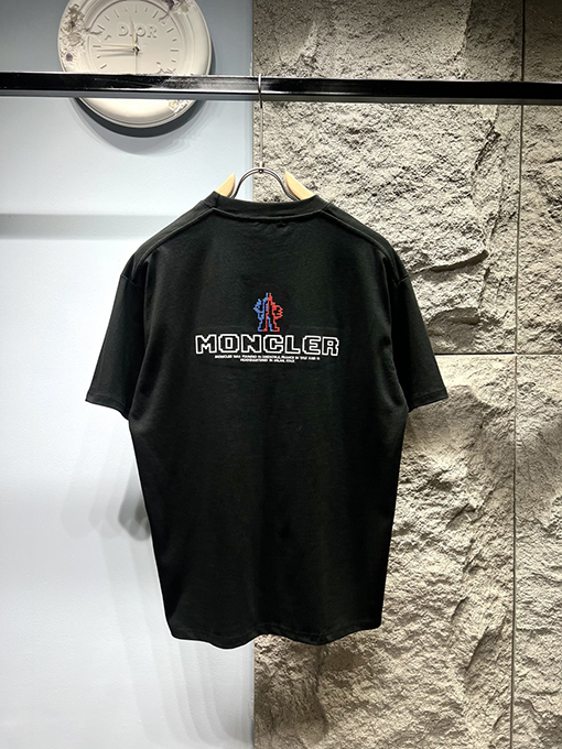 モンクレールコピー新しいビーズプリント半袖Tシャツ
